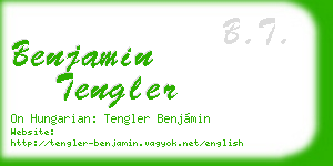 benjamin tengler business card